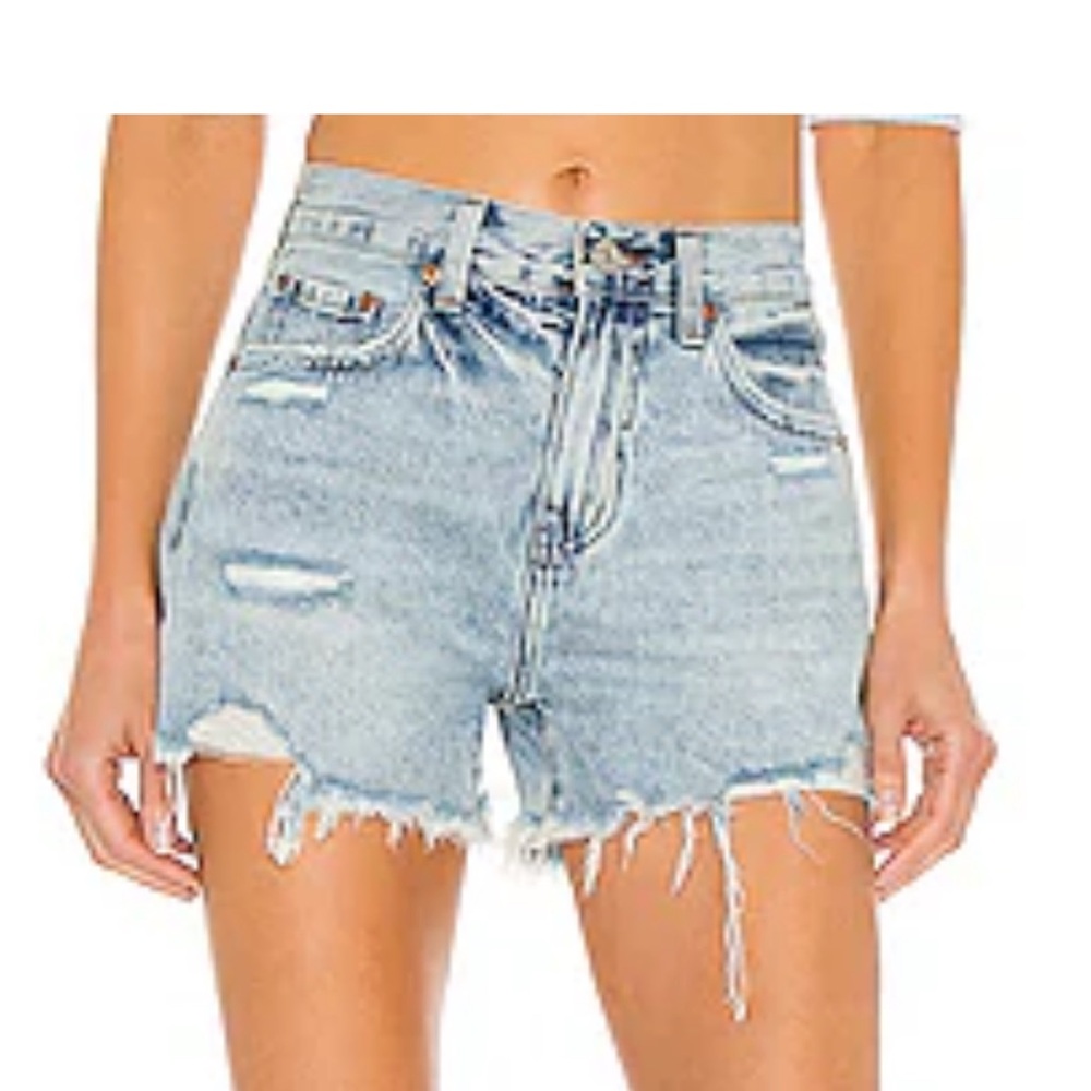 Pistola Nova Relaxed High Rise Cut Off Jean Short in Bowery Size 30. Like new.